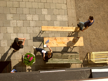 satur day morning in front of the school