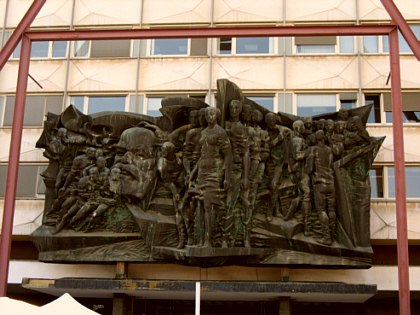 Karl Marx monument in Leipzig
