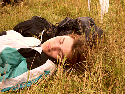 Bärbel having a nap